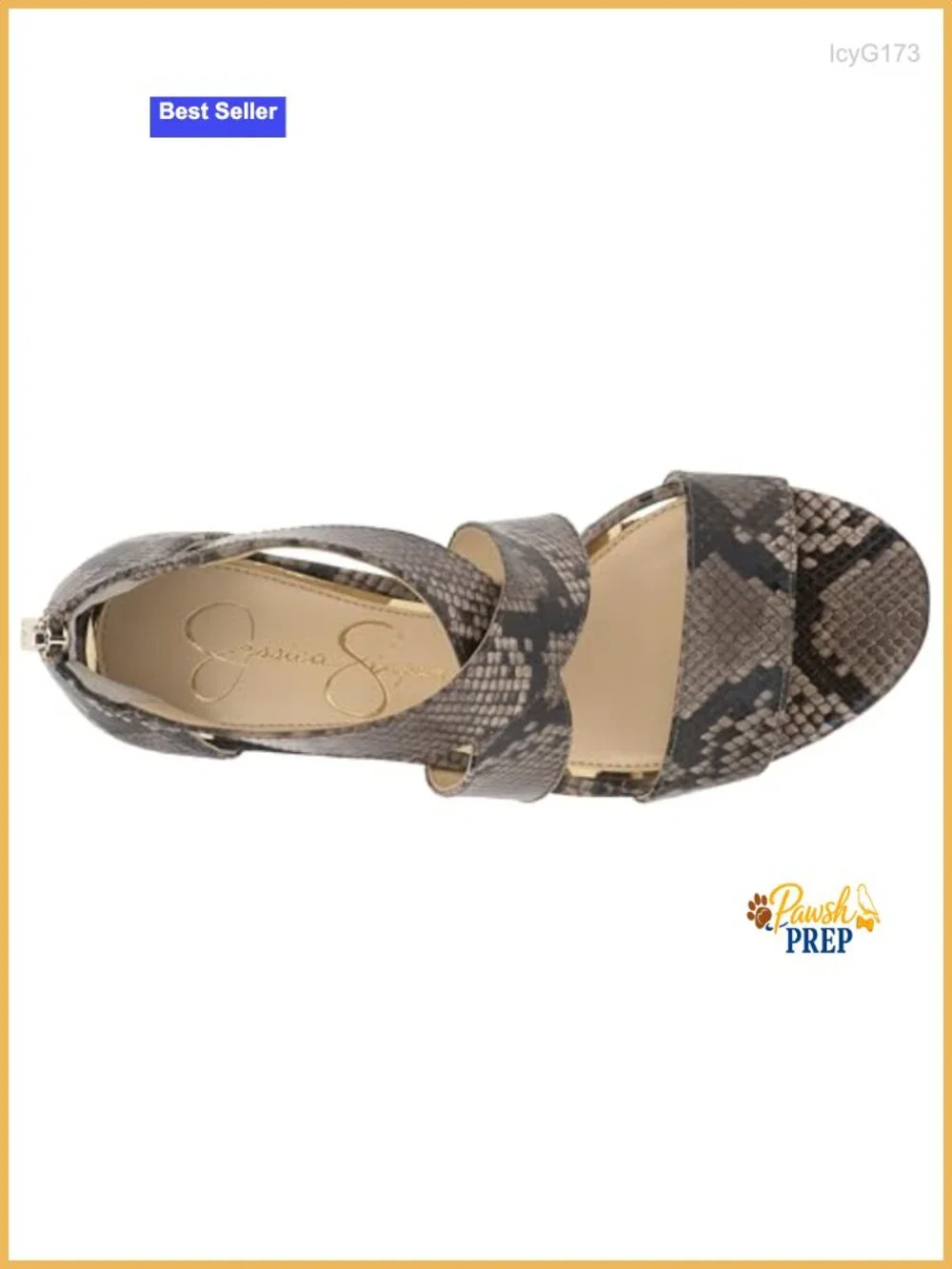 Wedge Sandals with Faux Leather and Memory Foam Midsole